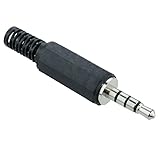3.5mm Miniature 4-Pole Insulated Jack Plug