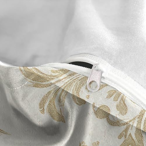 Housse de couette damask microfibre infroissable pour en finir avec le repassage difficile - 8
