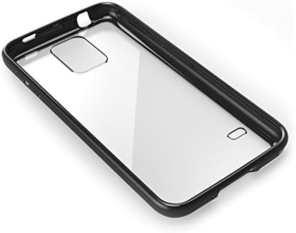 i-Blason Samsung Galaxy S5 Case - Scratch Resistant Hybrid Clear Case / Cover with TPU Bumper (Samsung Galaxy S5, Clear Black)