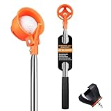 BIRDIEBLAST Golf Ball Retriever Telescopic, with Golf Ball Grabber for End of Putter, 9Ft/12Ft/17Ft/20Ft Professional Stainless Steel Golf Ball Retriever for Water (12Ft)