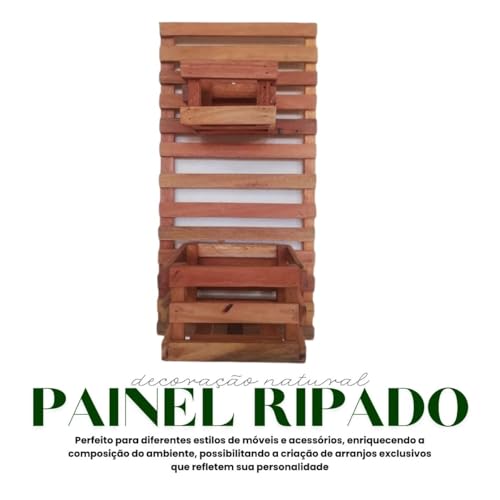 Kit Jardim Vertical 60 x 30 com 2 Cachepots 16x18 / 12 x12