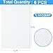 6 PCS Cross Stitch Aida Fabric 14 Count, 18 by 12 Inch, Classic Reserve Cross Stitch Aida Cloth for Home DIY Embroidery Decoration, White