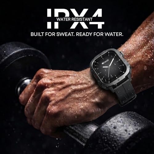 Image of inear INWATCH + 2.01 HD Smartwatch with Bluetooth Calling, Wireless Charging, 100 Hrs Battery, IPX4 Water Resistant, Fitness Tracker, Heart Rate & Sleep Monitor, Silicone Strap, Android iOS Compatible