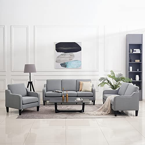 Vingli Mid-Century Modern Sofa,71" Sofa Couch For Living Room,Small 3 Seater Loveseat Sofa For Small Space,Bedroom,Apartment,Studio #TOP6