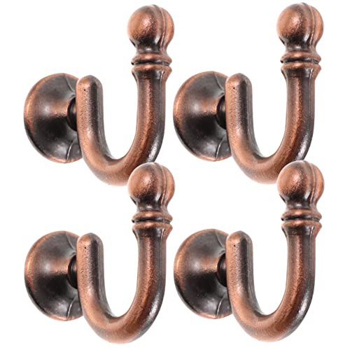 SOLUSTRE 4 Piezas Ganchos para Sujetar Cortinas Forma Montados Pared Ganchos Vintage para Ventanas De Aleación para Colgar Cortinas