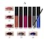 Tmalltide Makeup Lip Gloss liquid lipstick set of 6 + 12 Pcs Lip Brush Matte Lip Gloss Lipstick Organizer Makeup Kits halloween