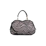 Bauletto in materiale effetto cavallino dalla fantasia leopardata con doppi manici, una tracolla removibilee regolabile che ne permette la doppia portabilità. La fascia con logo Braccialini frontale completa il design con eleganza. Una borsa dal carattere deciso, perfetta per chi cerca un accessorio sofisticato ma contemporaneo.