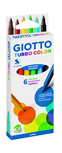 Giotto 4156 00 Turbo Color Fasermaler, Mehrfarbig
