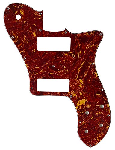 Pickguard de guitare personnalisée pour Fender US 72 Squier Telecaster Deluxe P90 Style (4 plis de tortue rouge) - Les Beatles, Paul McCartney, John Lennon, RIngo Starr, George Harrison Pickguard de guitare personnalisée pour Fender US 72 Squier Telecaster Deluxe P90 Style (4 plis de tortue rouge)
