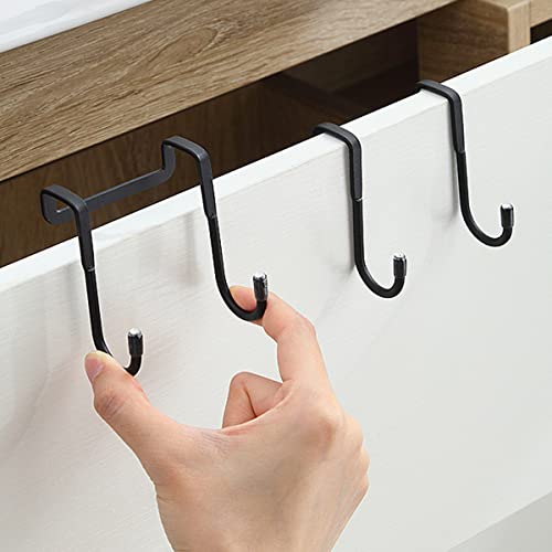 WANGCL 304 stainless steel Double S Shaped Cabinet Drawer Hanger Hook Durable Metal Heavy Duty Hooks for Kitchen Closet Bathroom Drawer Wardrobe Door (6 Pieces) - Image 3