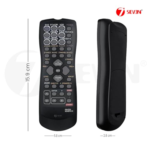 Image of 7SEVEN Compatible for Yamaha Av Receiver Remote Control Original RAV254 Model Suitable for RX-V350 HTR-5730 RX-V359 RXV350 HTR5730 RXV359 Home Theatre Music Systems