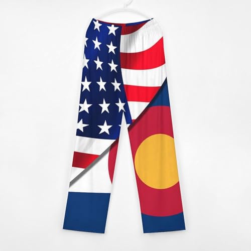 USA And Colorado State FlagChildren's Casual Pajamas140CM2