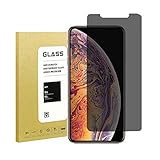 [2Pack] for iPhone Xs Max Privacy Screen Protector,Webmi[Full Coverage][3D Touch][9H Hardness][Anti-Scratch] Tempered Glass Anti-Spy Screen Protector for iPhone Xs MAX