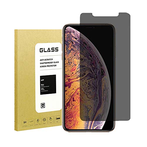 [2Pack] for iPhone Xs Max Privacy Screen Protector,Webmi[Full Coverage][3D Touch][9H Hardness][Anti-Scratch] Tempered Glass Anti-Spy Screen Protector for iPhone Xs MAX