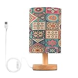 Regalo ideale: la lampada da tavolo con paralume in lino e base in legno, si adatta perfettamente a qualsiasi spazio domestico. Favorire un'atmosfera calda e invitante, per vacanze, baby shower o inaugurazione della casa