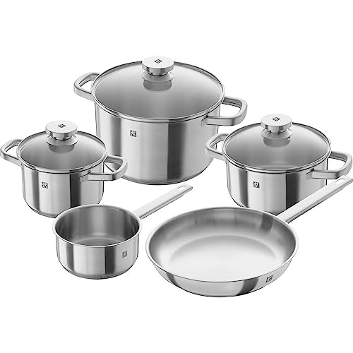 Conjunto De Panelas Em Aço Inoxidável Com Frigideira Zwilling Prateado Grande No Voltagev