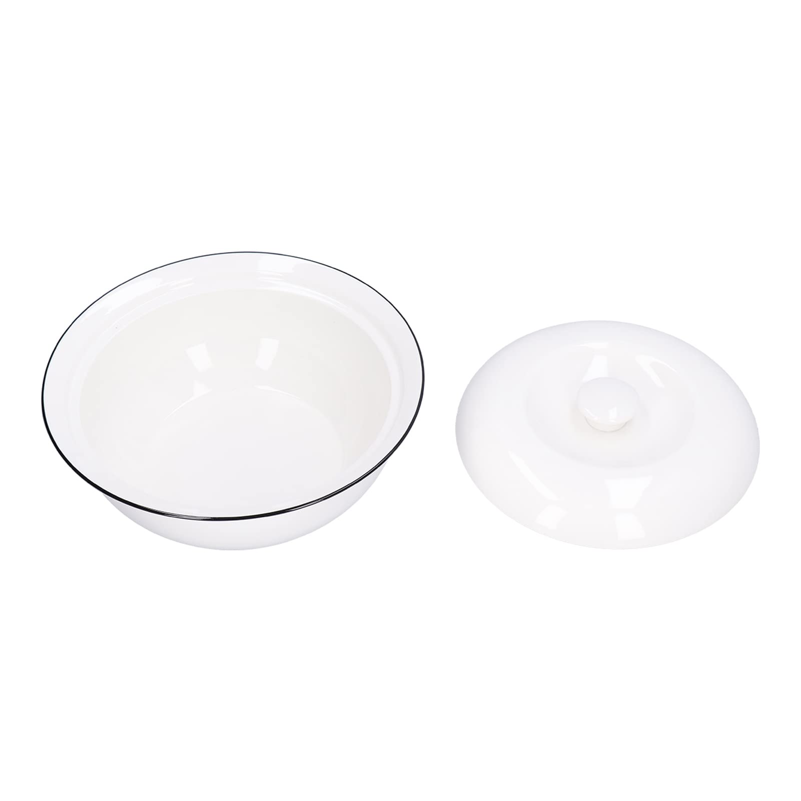 Vaisselle familiale bol de cuisine en céramique blanche 1500ml pour soupes et ragoûts maison