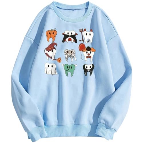 Genérico Sudadera para Mujer sin Capucha Sueltos Pullover Top Deportiva Oversize Top Sudadera Invierno Sweatshirt con Bolsillo Casual Color Sólido Jersey Ropa básica de salón Sweatshirt Pullover Tops