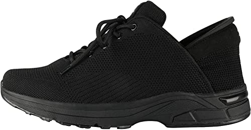 ZEBA Mens Hands Free Slip-On Walking Shoes (Jet Black 11.5)