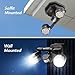 OREiN Motion Sensor Outdoor Lights, 3500LM 450° Adjustable Security Light Dimmable Dusk to Dawn Flood Lights Outdoor, 180° Motion Sensor Lights for Front Door, Garage, Stairs, Black (Hardwired)