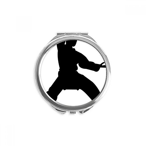 Espejo de bolsillo de Kung Fu Shaolin para retoques rápidos en cualquier lugar