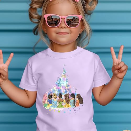 Image of Magical Shirt for Girl: Magic Kingdom Prinecess Tshirt Princess Shirts Youth Girls Cute Family Vacation Trip Tee