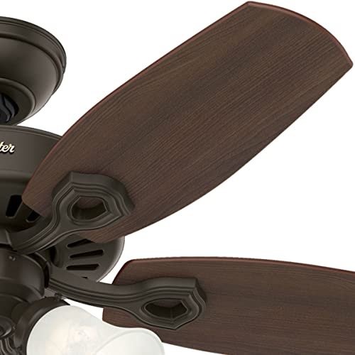 Hunter Fan Company 52107 Builder Indoor Ceiling Fan With Led Light And Pull Chain Control, 42-Inch, New Bronze Finish #TOP7