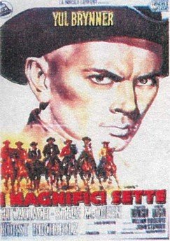 Affiche Western The Magnificent Seven format géant plastifié style italien