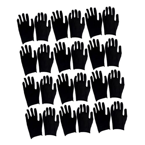 Guantes de trabajo de algodón negro para uso industrial y tareas de jardinería Veemoon