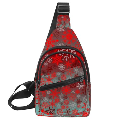 Sac à bandoulière de Noël motif flocon : le cadeau rétro parfait pour elle et lui