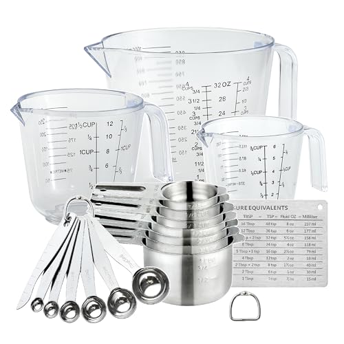Set de 20 vasos y cucharas medidoras Mituer miniatura 1