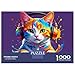 Imagen de Rompecabezas clásico de 1000 Piezas con diseño de Gato Colorido y Auriculares