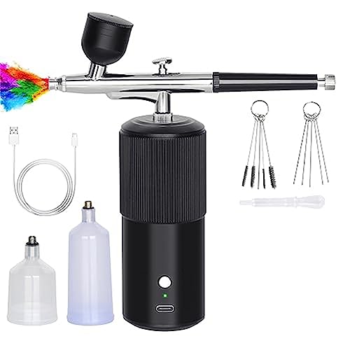 Giwnhvx - Kit de aerógrafo automático profesional sin para uñas, maquillaje B