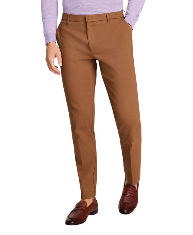 Tommy Hilfiger Men's Modern Fit Stretch Performance Pants Camel 38 x 322
