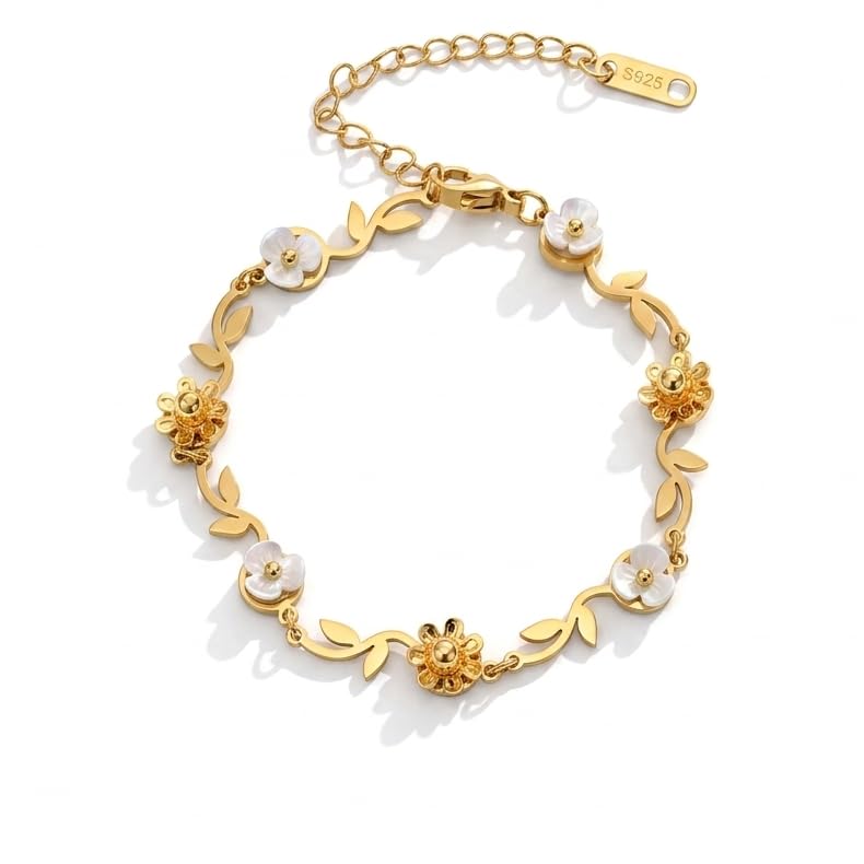 Image of SALTY Anti Tarnish Bracelet for Women | Fancy Bracelet | Jewellery Gifts | Hand Band | Fashion Accessories for Girls | Minimal Jewelry Design | Gift for Rakhi | Gift for Diwali, Christmas, Marriage, Birthday