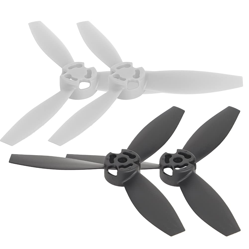 KIMISS 4 pezzi RC aereo accessori di ricambio Fit Bebop 2 eliche modificate per Bebop DroneType C (2 nero 2 bianco)