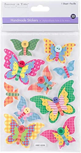 AoneFun 3D Butterfly Stickers Scrapbook Stickers Scrapbooking Stickers Butterflies for Crafts Stickers for Scrapbooking Nature Stickers Deco Stickers Butterfly Decals Butterfly Cutouts 3D Butterflies