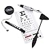 ASA TECHMED Snellen Plastic Eye Chart with LED Penlight Pupil Gauge + Taylor Hammer + Tape Measure + 4 Color Pen