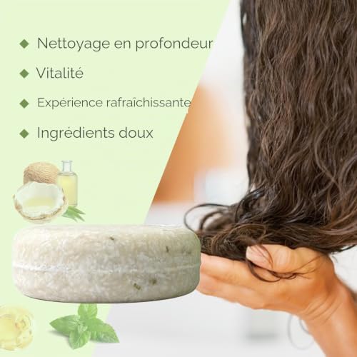 Utapossin Shampooing Solide Romarin, Shampoo Savon au Romarin pour Cheveux Réparer Les Cheveux Abîmés pour Hommes et Femmes – vue 3
