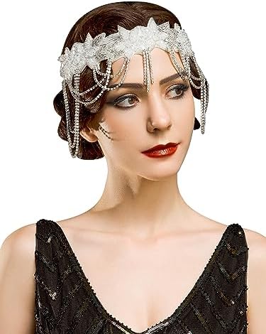 BABEYOND Fascia Anni 20 Gatsby Flapper Headband Fascia Charleston Anni
