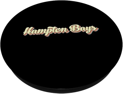 Miniatura 2 de Hampton Bays TShirt Retro Art Baseball Font Vintage PopSockets Swappable PopGrip