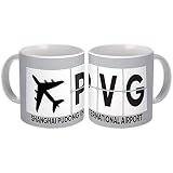 China Shanghai Pudong Flughafen PVG : Geschenk Becher : Flugpilot FLUGHAFEN