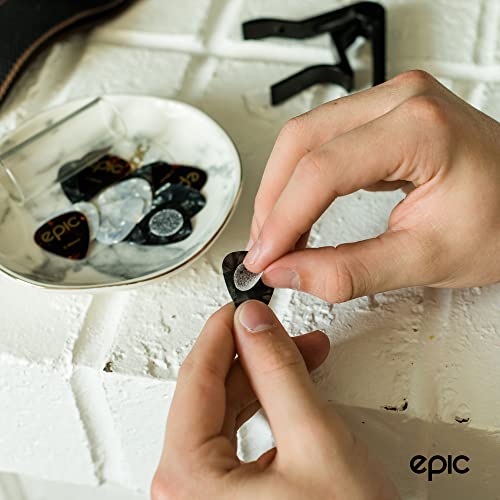 20-Pack Grips For Guitar Picks Made Of Rough Material To Adhere To Your Fingers Stop Dropping Your Guitar Picks While Playing Non-Sticky Stays In Your Hand Comes With 10 Medium .71Mm Guitar Picks #TOP7