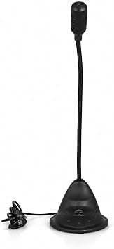 Coverzone Kablolu Kondansatör Mikrofon 3.5mm Stereo Jack Bağlantı Gürültü Azaltıcı 20Hz-20kHz Frekans Tepkisi -58dB Hassasiyet ≤10kΩ Empedans Masaüstü Esnek Boyunlu Mikrofon | T-350