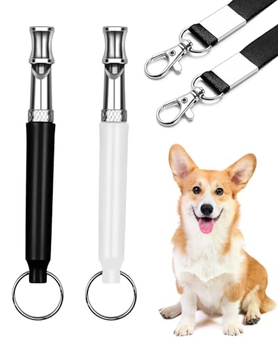 AORHOFJ Silbato Ultrasónico para Perros 2 Pack