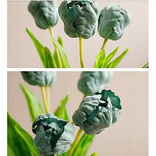 Fleurs artificielles bouquet de simulation tulipe pour décor hôtel - 4
