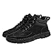 XDFVC Mens Casual Handmade Leather Shoes Ankle Chukka Boots Wide Toe Box Non-Slip Waterproof Mid top Walking Driving Shoes Arch Support Lightweight Breathable Outdoor Trekking Hiking Booties Fashion