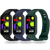 BABEJIA Correas para Xiaomi Smart Band 9 Active y Redmi Band 3, 3 Piezas