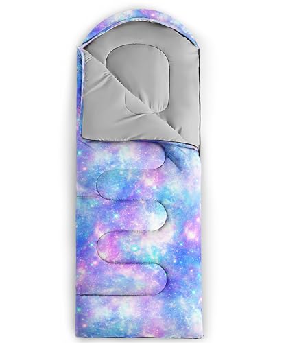 Image of QOOMO Axolotl Cute Camping Sleeping Bags,3 Season Warm & Cool Weather,Lightweight,Waterproof Sleeping Bags for Adults & Kids,Traveling,and Outdoors