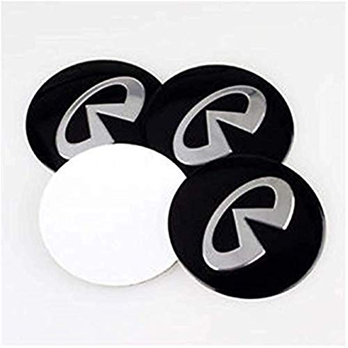 4 pièces 56.5 mm Stickers pour Voiture Central de Roue Enjoliveurs Emblème Coque Convient pour Infiniti Cover